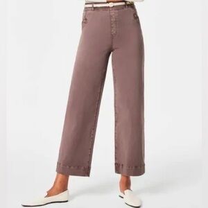 1x VGUC Spanx wide leg stretch twill cropped pant